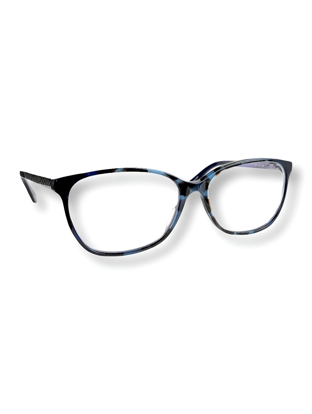 Liz Claiborne Women's Blue Tortoiseshell Cat-Eye Eyeglasses L647 51-16-135